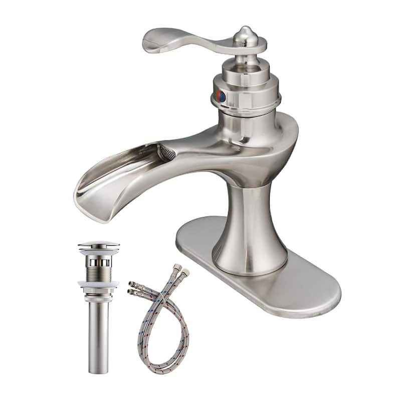 Waterfall Single Handle One Hole Bathroom Sink Faucet