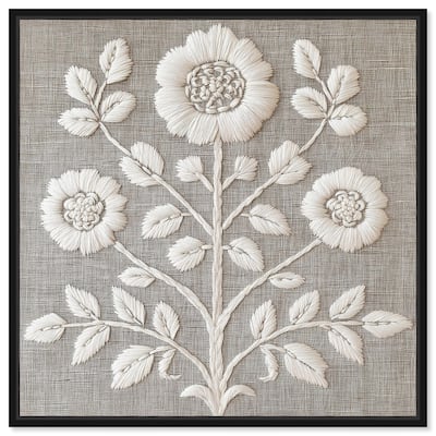 Stitched Symmetry I Canvas by Art Remedy