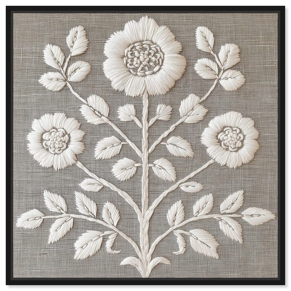 Stitched Symmetry I Canvas by Art Remedy