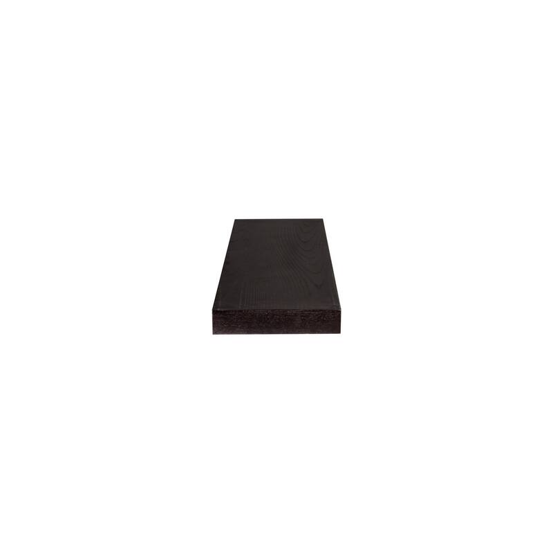 HomeRoots 75" Espresso Wooden Wall Mounted Floating Shelf