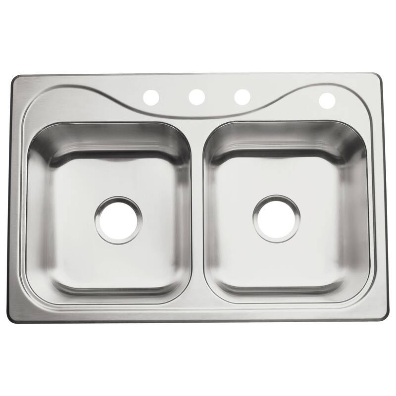 Sterling 11402-4 Southhaven 33" Double Basin Drop In Stainless Steel - Stainless Steel