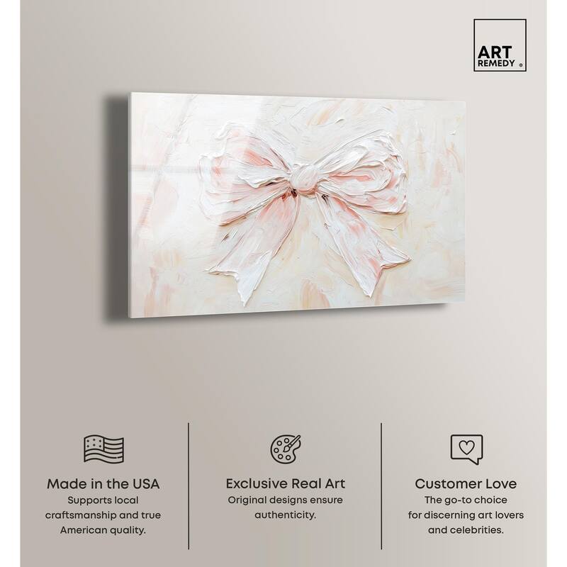 Relief Ribbons Acrylic by Art Remedy, Ready to Hang