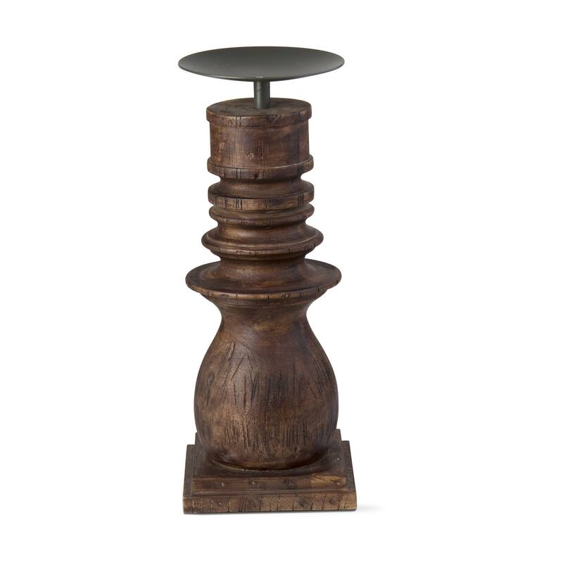 Madera Pillar Holder Candlestick Holder