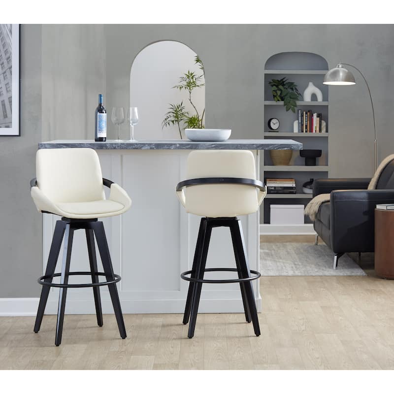 Cosmo 30" Fixed-Height Barstool - Set of 2