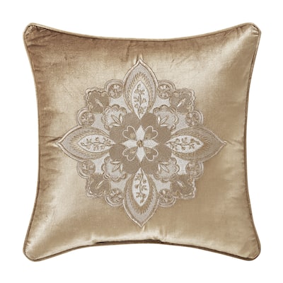 J. Queen New York Sandstone 18" Embellished Decorative Throw Pillow