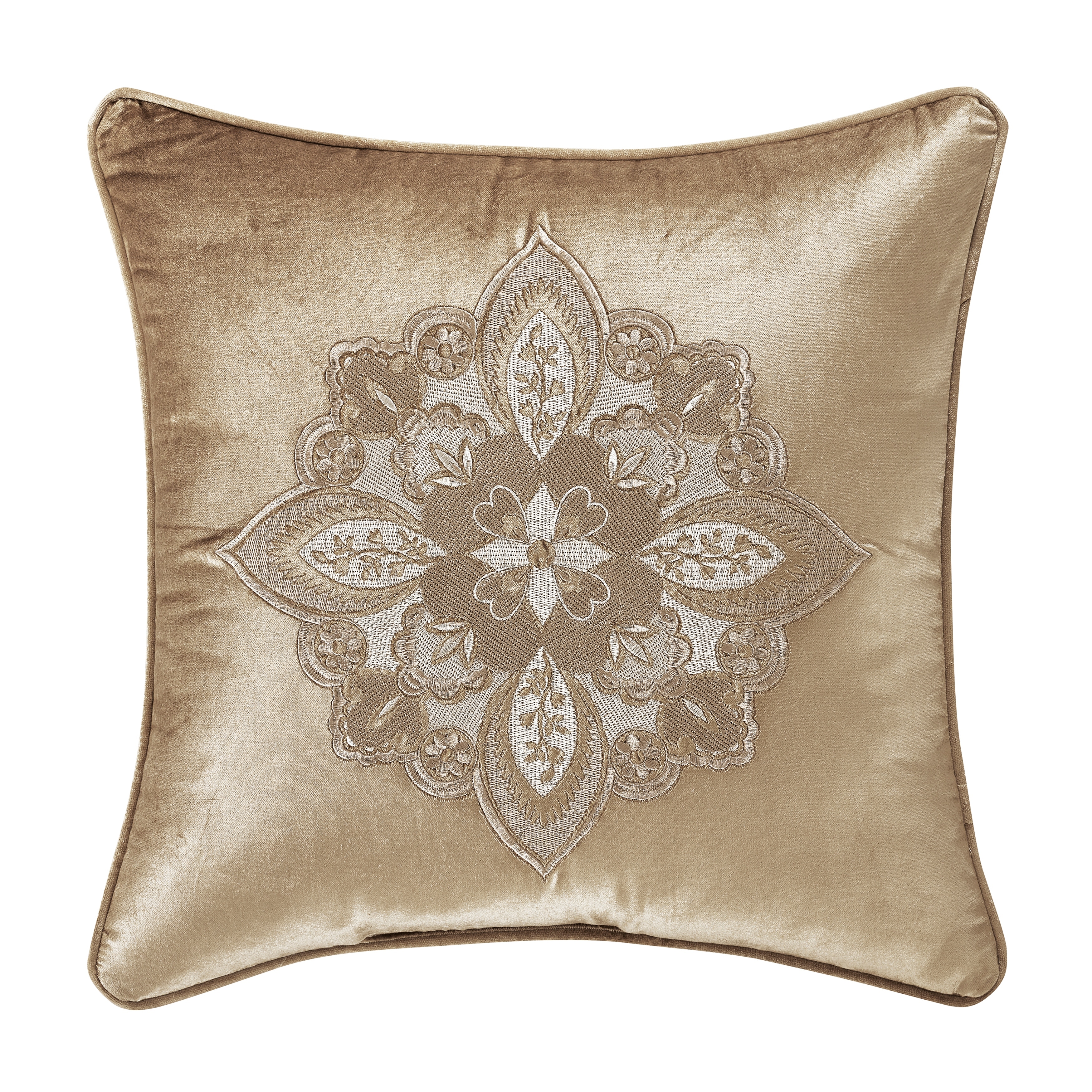 J. Queen New York Sandstone 18" Embellished Decorative Throw Pillow
