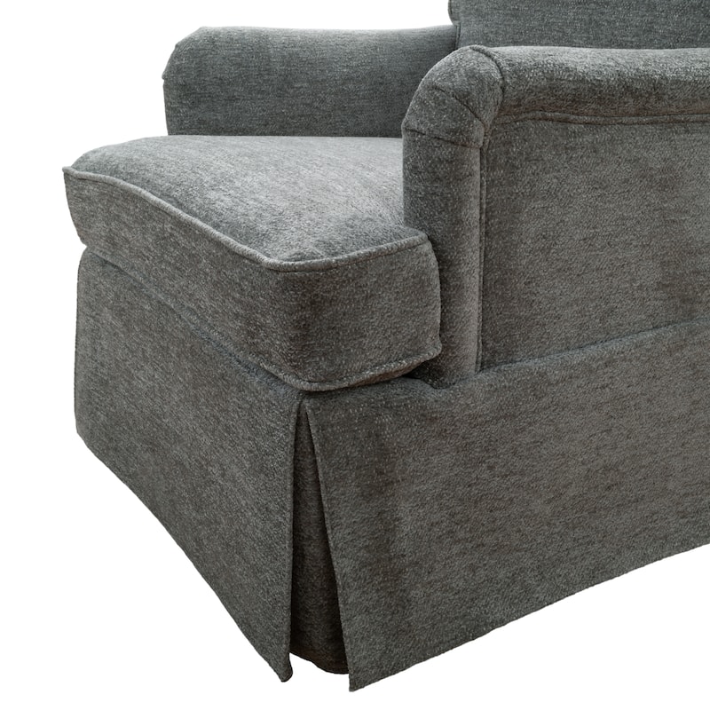 Art Leon Upholstered Swivel Accent Armchair