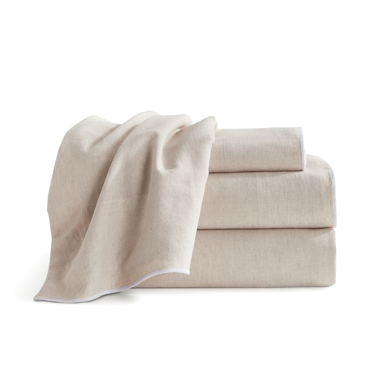 DKNY PURE Washed Linen Sheet Set