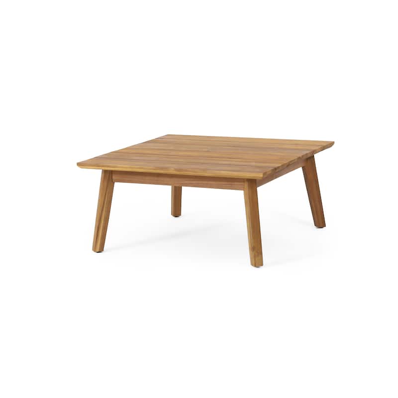 Burchett Acacia Wood Outdoor Coffee Table by Christopher Knight Home