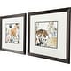 preview thumbnail 3 of 2, Paragon Wildflower Square Framed Art - Set of 2