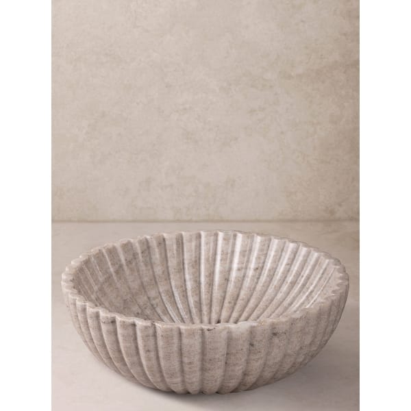 Gauri Kohli | Cairo Beige Marble Bowl