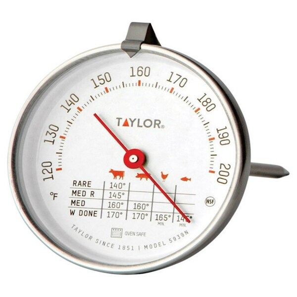 Taylor 5939N Meat Thermometer, 120 to 200 deg. F