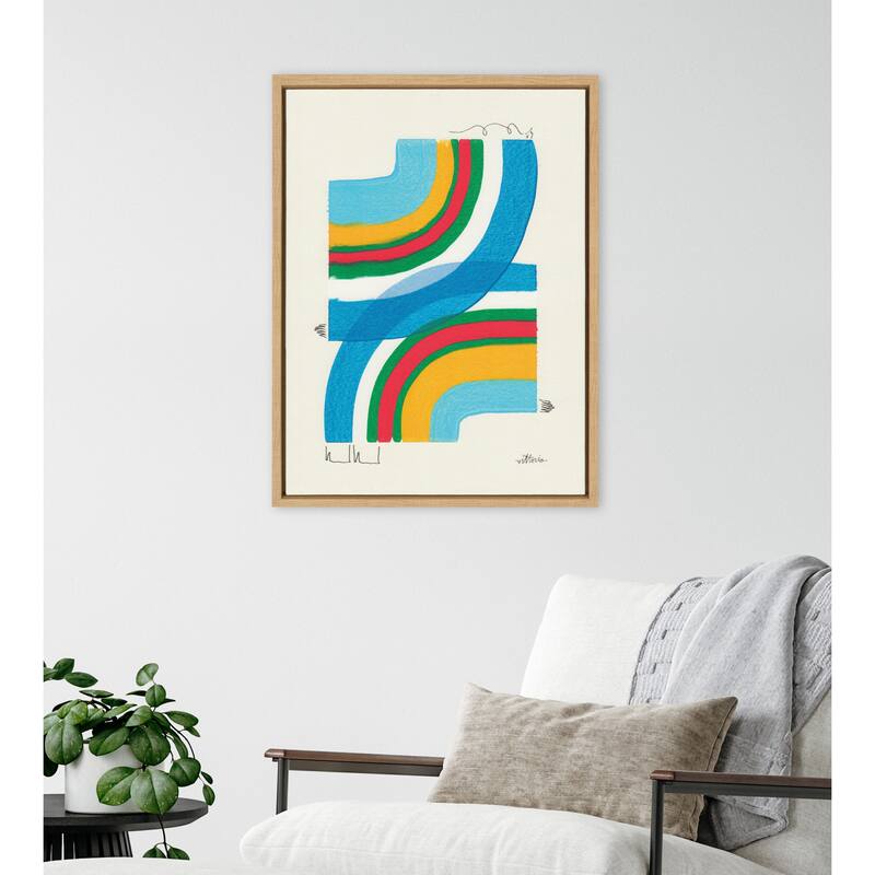 Kate and Laurel Sylvie Plan For Myself Framed Canvas by Amber Vittoria