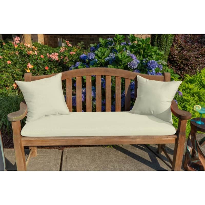 Sunbrella Solid Fabric 1-Piece Indoor/Outdoor Square Throw Pillow, 15"W x 15"L