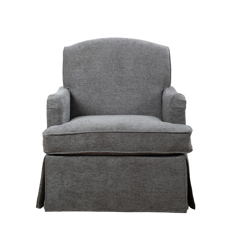Art Leon Upholstered Swivel Accent Armchair