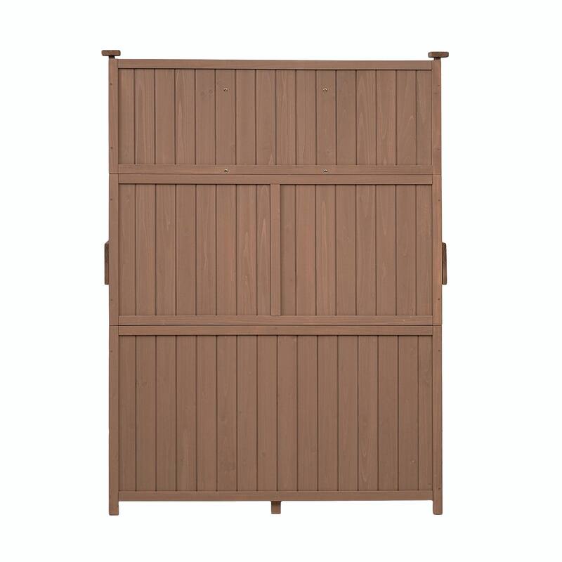 65-inch Garden Potting Bench - Fir Wood Workstation with Storage Shelf, Drawer