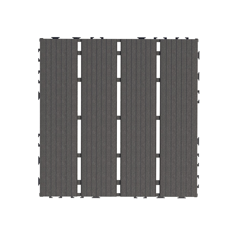 44 Pack Plastic Interlocking Deck Tiles 12"x12" Square Waterproof Outdoor Deck Tiles All Weather for Poolside Balcony Backyard