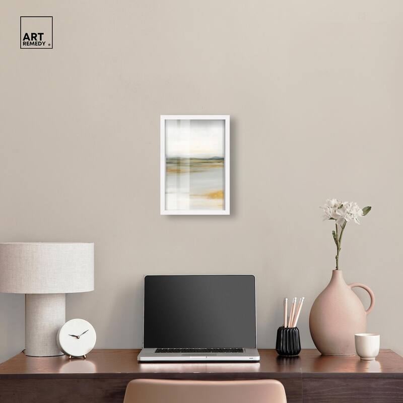 Misty Expanse I Shadowbox by Art Remedy