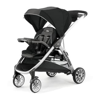 Baby Trend Navigator Lite Double Jogger Stroller - Europa: Rubber Tires, LATCH Compatible, Includes Canopy
