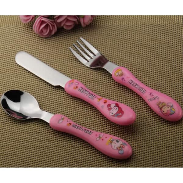 First Cutlery Set The First Cutlery Set Knife Fork Spoon Kids Toddler Mealtime Happy Day ...