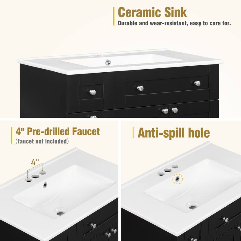Modern 30-Inch Bathroom Vanity