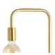 preview thumbnail 17 of 21, JONATHAN Y Haines 60" Minimalist Edison Metal/Marble Floor Lamp, Gold