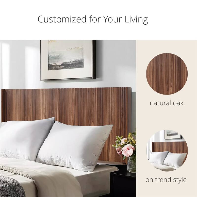 Wood Headboard King Size,80.2" Wide Wooden King Headboard Only