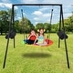 preview thumbnail 8 of 7, 440lbs Swing Set with 40 Inch Saucer Tree Swing, Swivel, Sandbag