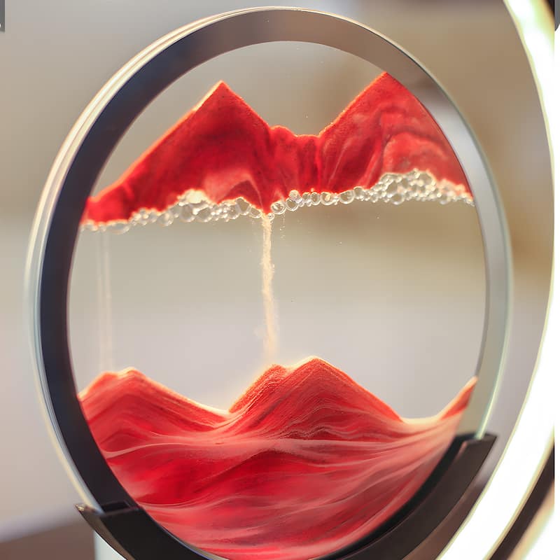 Moving Sand Painting Accent Table Lamp