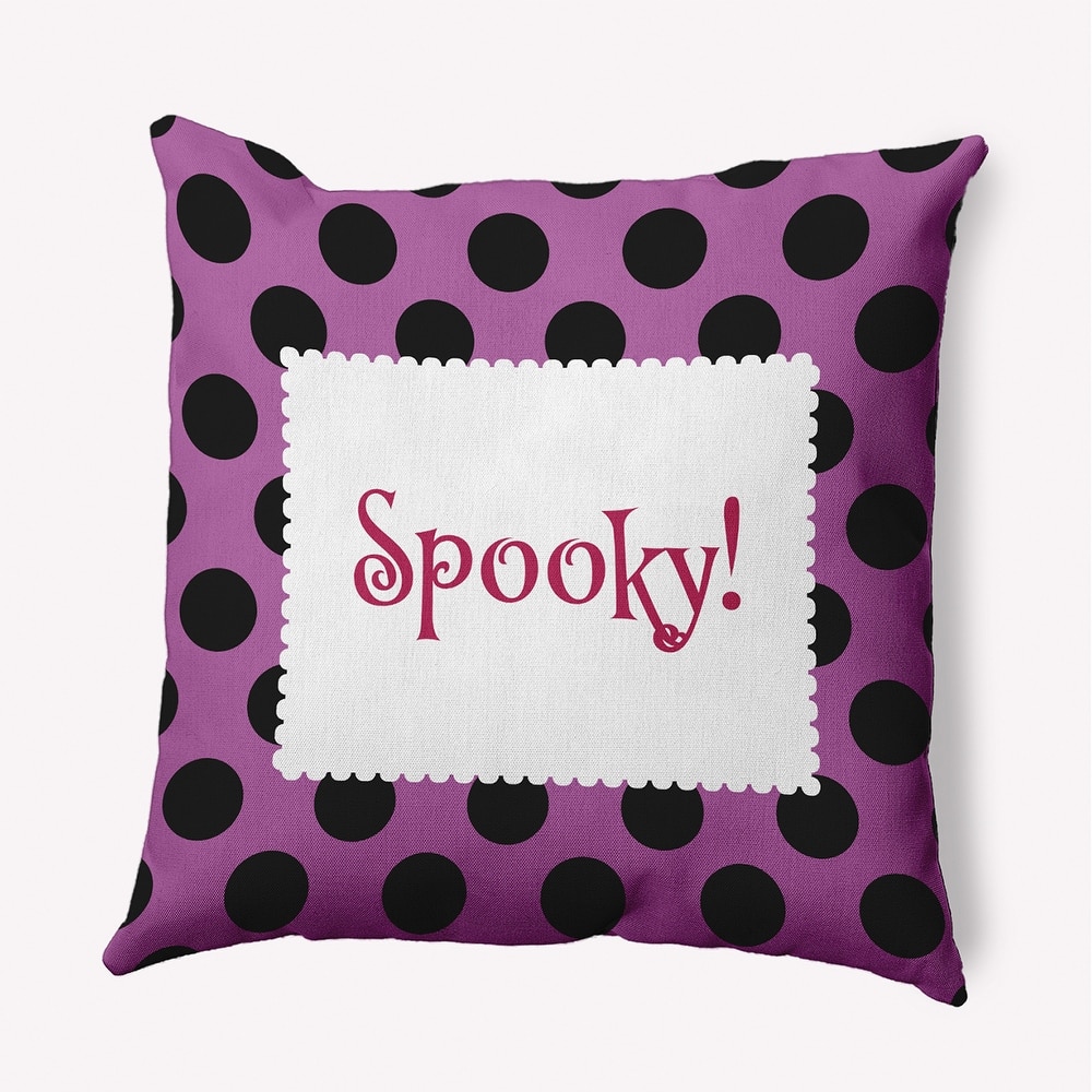 Halloween Spooky Dots Accent Pillow