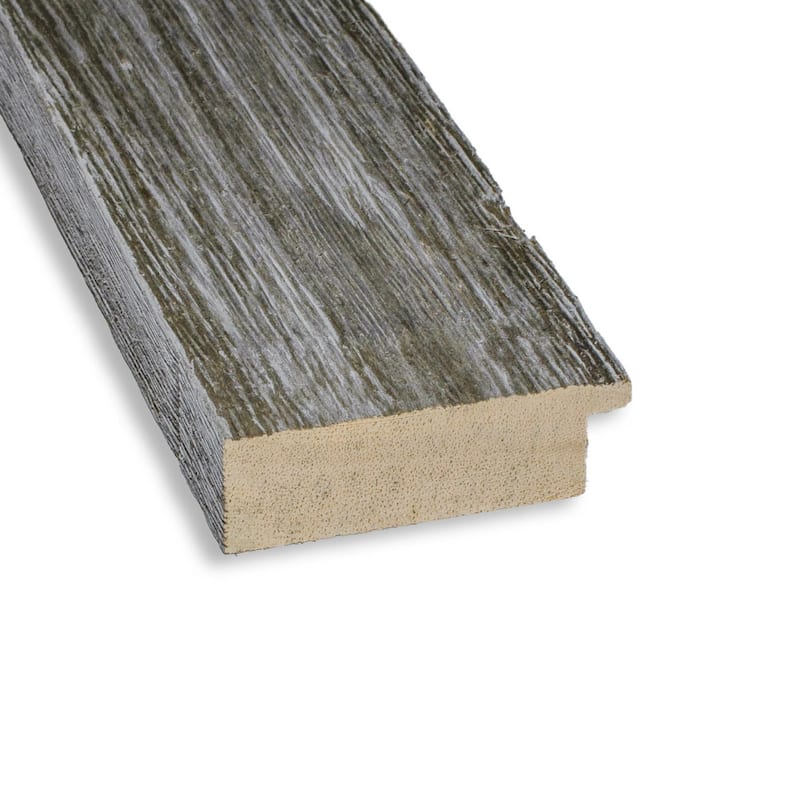 Non-Beveled Wood Bathroom Wall Mirror - Fencepost Grey Narrow Frame