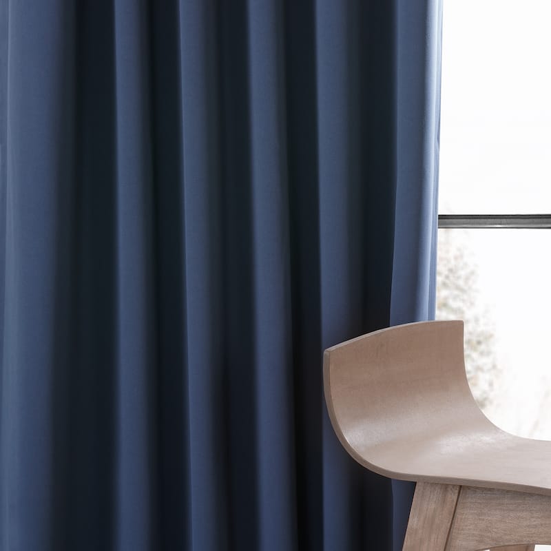 Exclusive Fabrics Performance Woven Blackout Curtain Pair (2 Panels)
