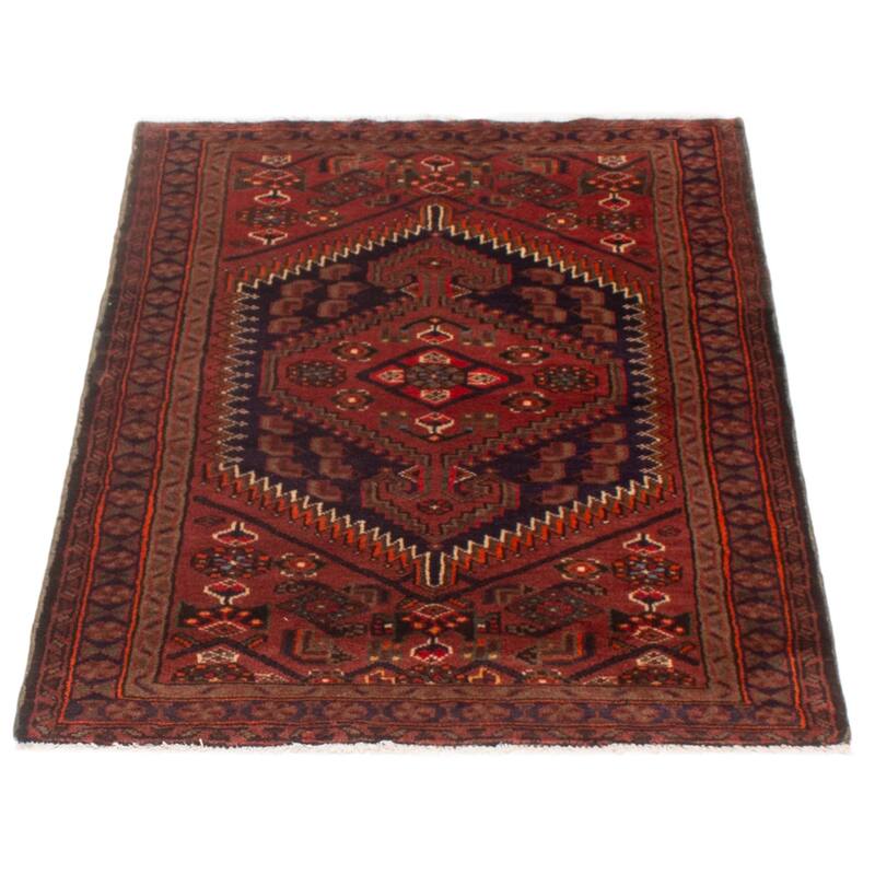 ECARPETGALLERY Hand-knotted Andelz Copper Wool Rug - 3'4 x 4'11