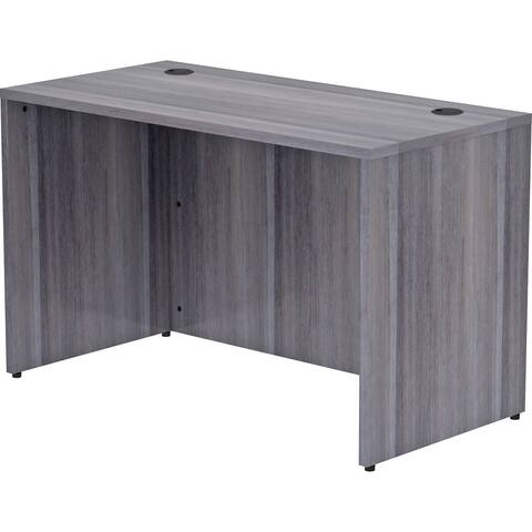 Lorell Weathered Charcoal Laminate Rectangular Desk Shell