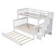 preview thumbnail 25 of 46, Space-Efficient Multifunctional Twin-Over-Full Bunk Bed with Twin size Trundle,Storage