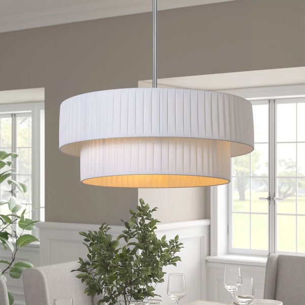 Fabric drum ceiling light sale