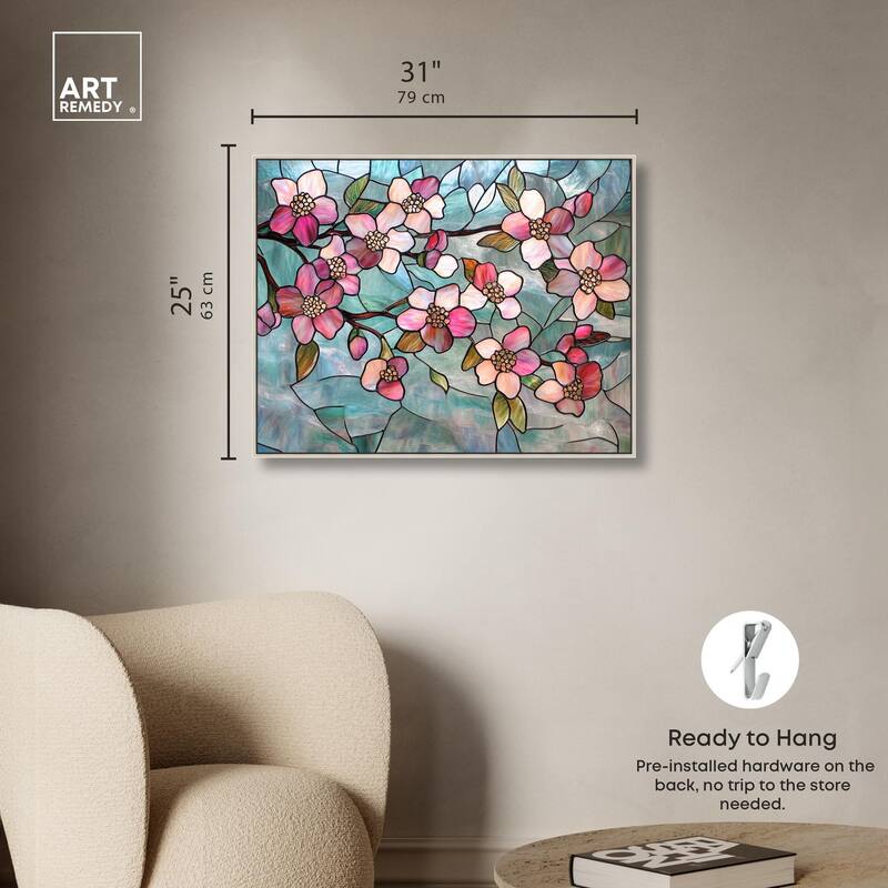 Shimmering Spring Blossoms I Canvas by Art Remedy