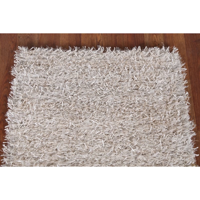 Abstract Contemporary Shaggy Oriental Home Decor Rug Bedroom Carpet - 2'0" x 3'8"