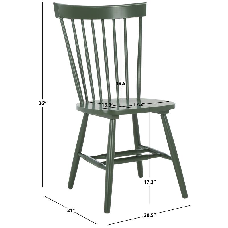 SAFAVIEH Home Parker 17-inch Side Chair [SET of 2]. - 21Wx21Dx36H - Dusty Green.