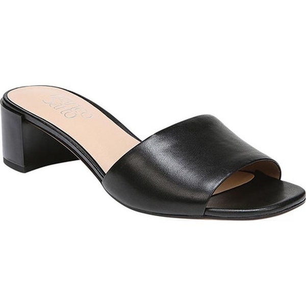 franco sarto black slides