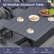 preview thumbnail 3 of 17, PURPLE LEAF 7/9/11 pcs Patio Dining Set Aluminum desk with chairs for lawn backyard garden -GREY