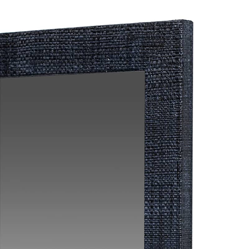 Indigo Road by Egypt Sherrod x East at Main Gia Raffia Rectangular Mirror