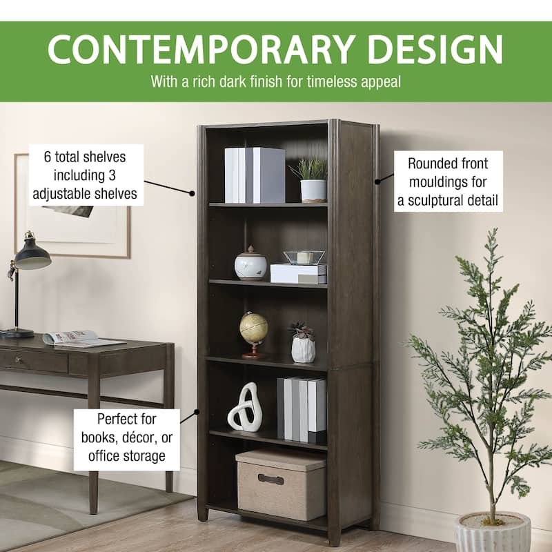 Wembley Bookcase - Burnt Ash