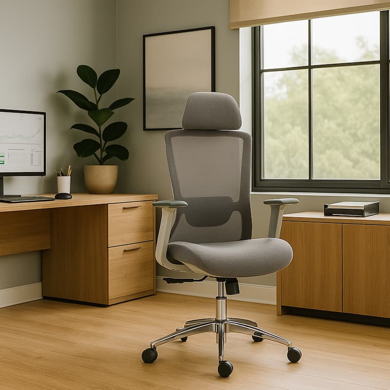 Modern High-Back Mesh Office Chair with Ergonomic Seat and Height Adjustment, Gaming Chair Computer Chair