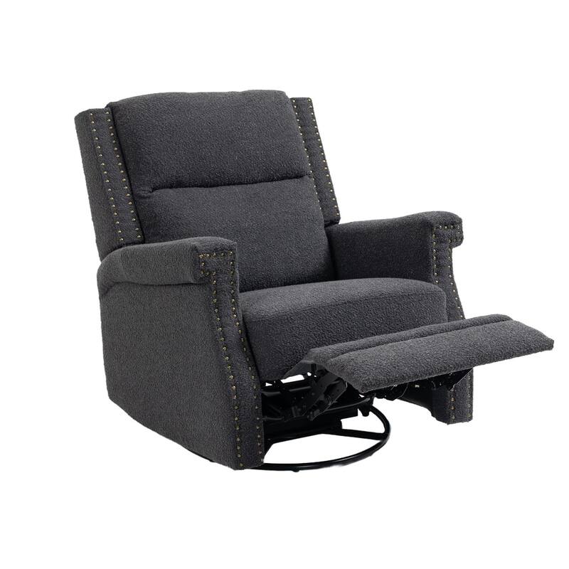 Swivel Manual Recliner Chair 360 Degree Leisure Arm Chair, Nursery Rocking Chairs