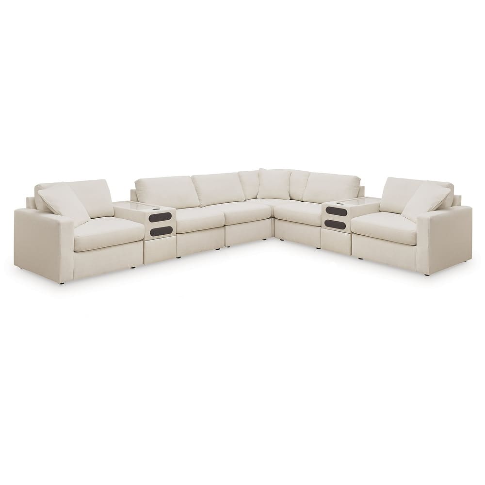 Signature Design by Ashley Modmax 8-Piece Sectional with Audio Consoles - 156" W x 124" D x 36" H