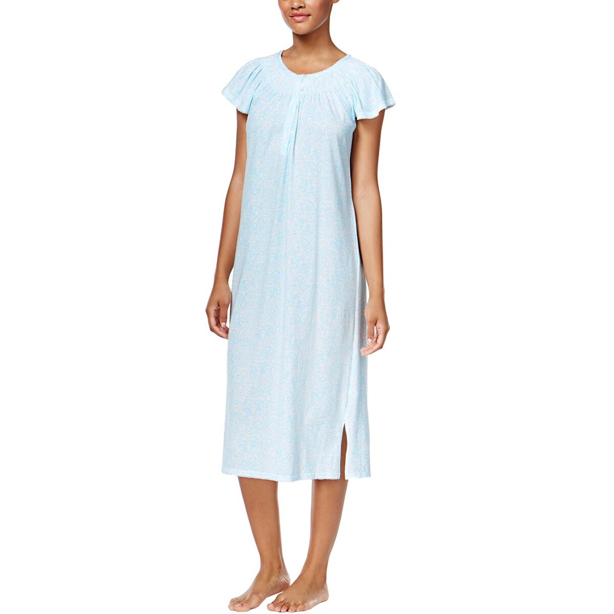 womens blue nightgown