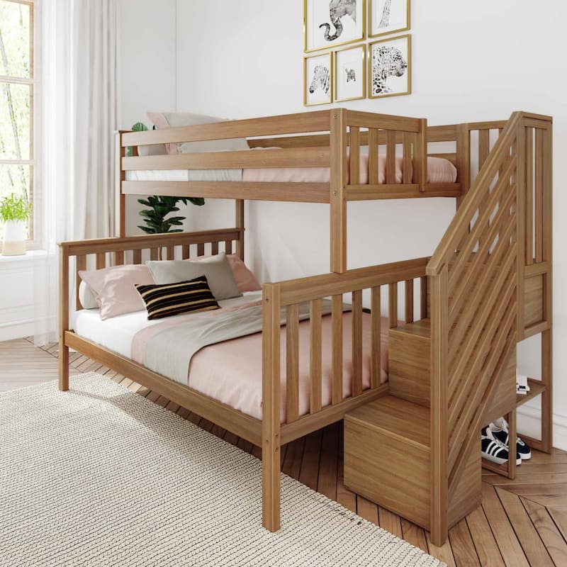 Max and Lily Twin over Full Staircase Bunk