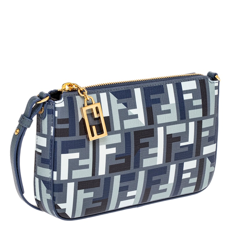 Fendi Baguette Pouch with Chain in Fabric