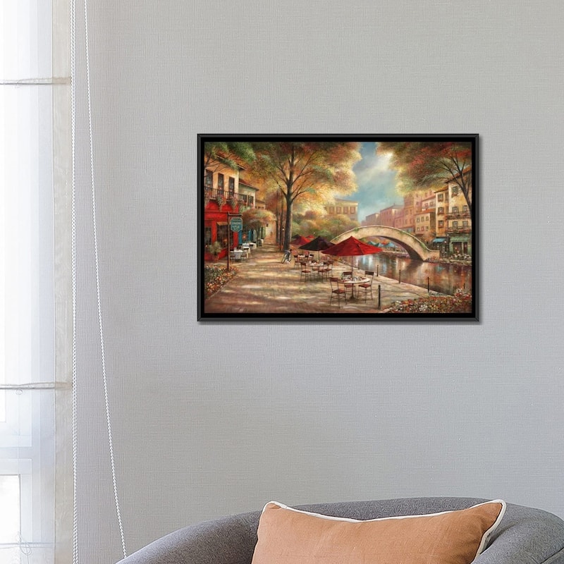 iCanvas "Riverwalk Charm" by Ruane Manning Framed Canvas Print
